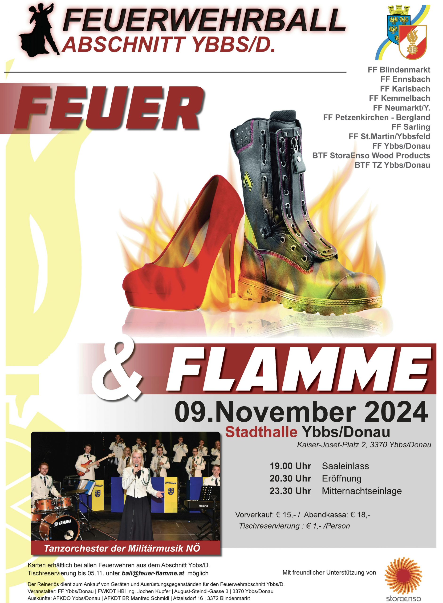 Feuerwehrball – Abschnitt Ybbs – 09. November 2024